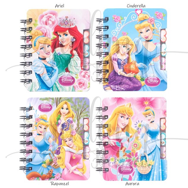 

Notebook Mini Princess Ariel Aurora Cinderella Rapunzel Memo Unik Notepad Buku Tulis Lucu GC 308084