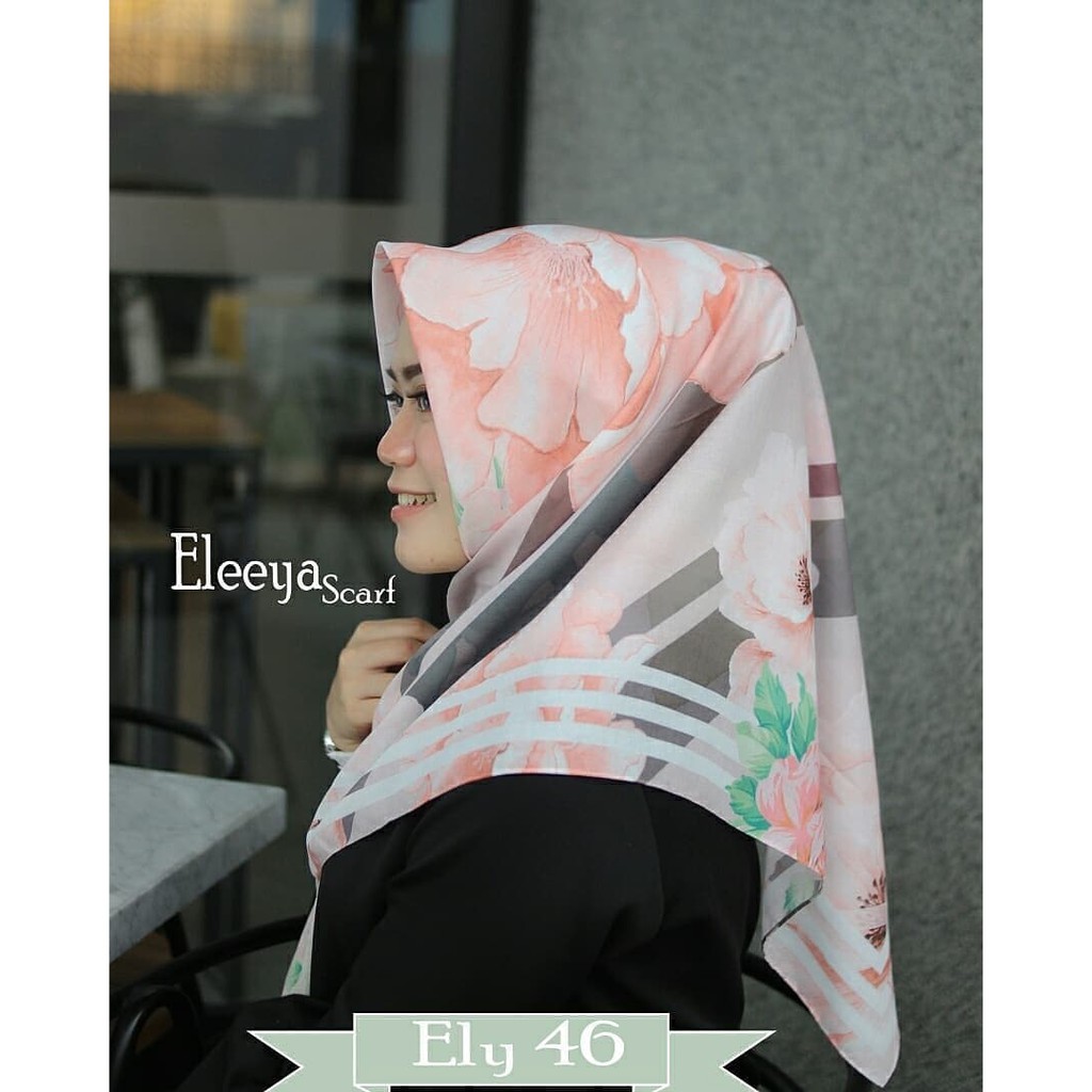 HIJAB SEGIEMPAT PRINTING II Eleeya Scarf ELY 46