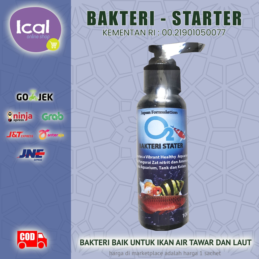 O2 Bakteri Starter Untuk Ikan Air Tawar Dan Laut