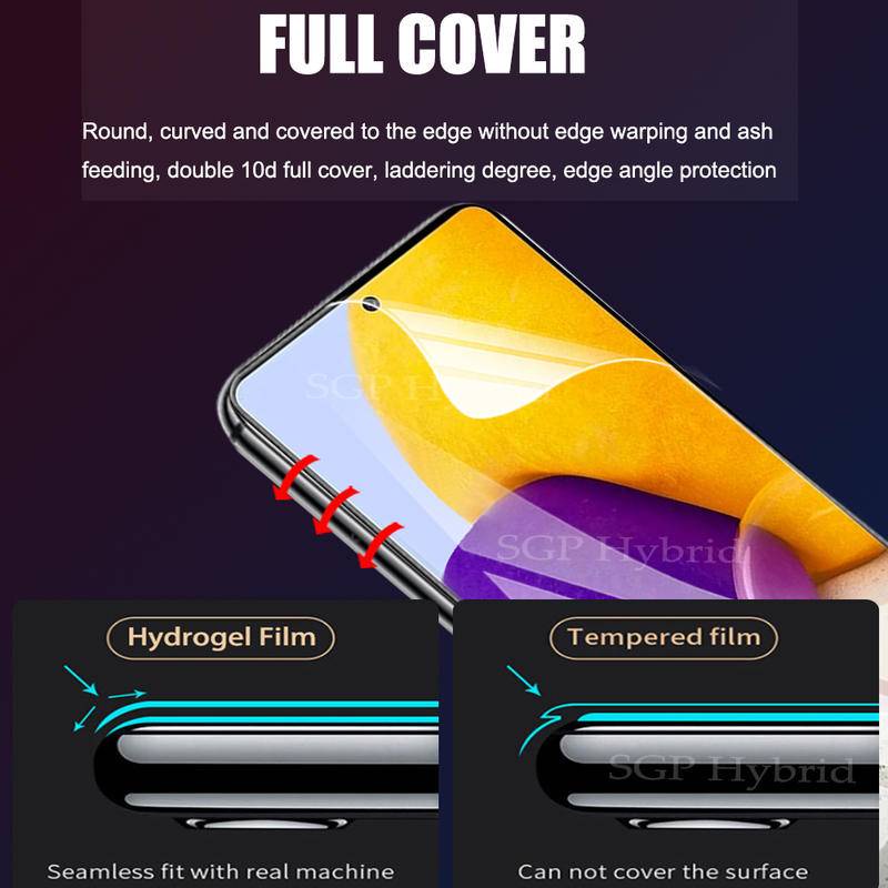 3PCS Hydrogel Film For Samsung s9+ / s9 / s8+ / s8 / s7 edge / s7 / s10e / s10+ / s10 / Note 9 / Note 8 / Note 10+ / Note 10 / S20 / S20+ / s20 plus Full Cover Water Gel Film Safety Film Not Glass