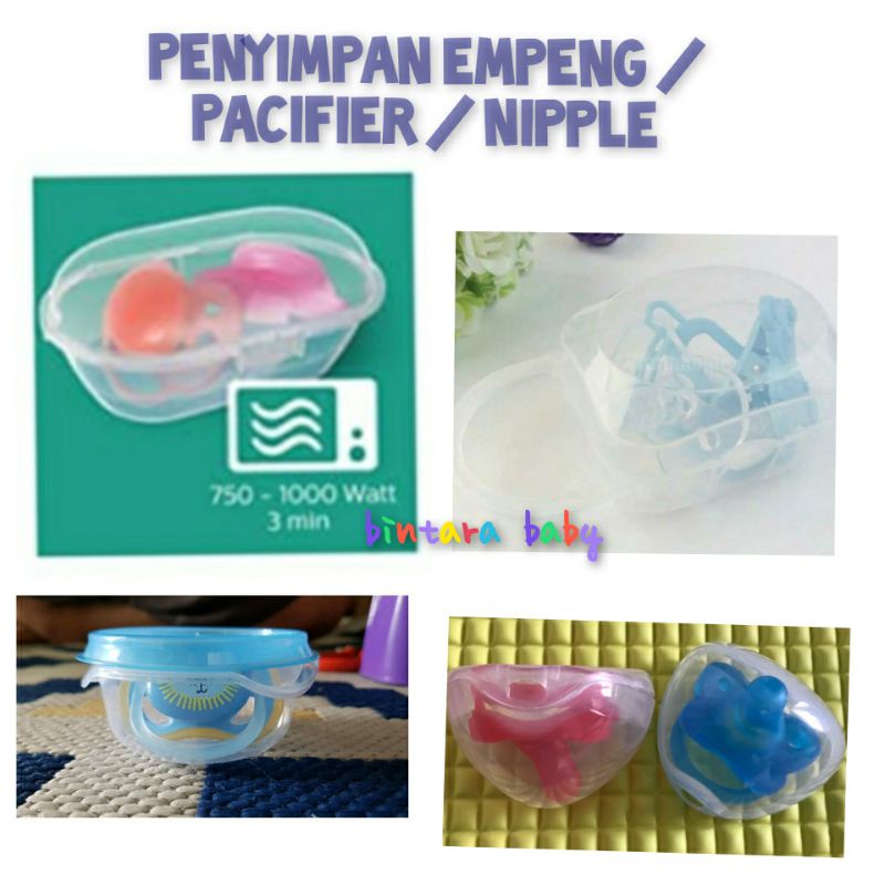 Case / Kotak Penyimpan Dot empeng penyimpan Nipple Sterilizer Box Avent Dr Brown Pacifier