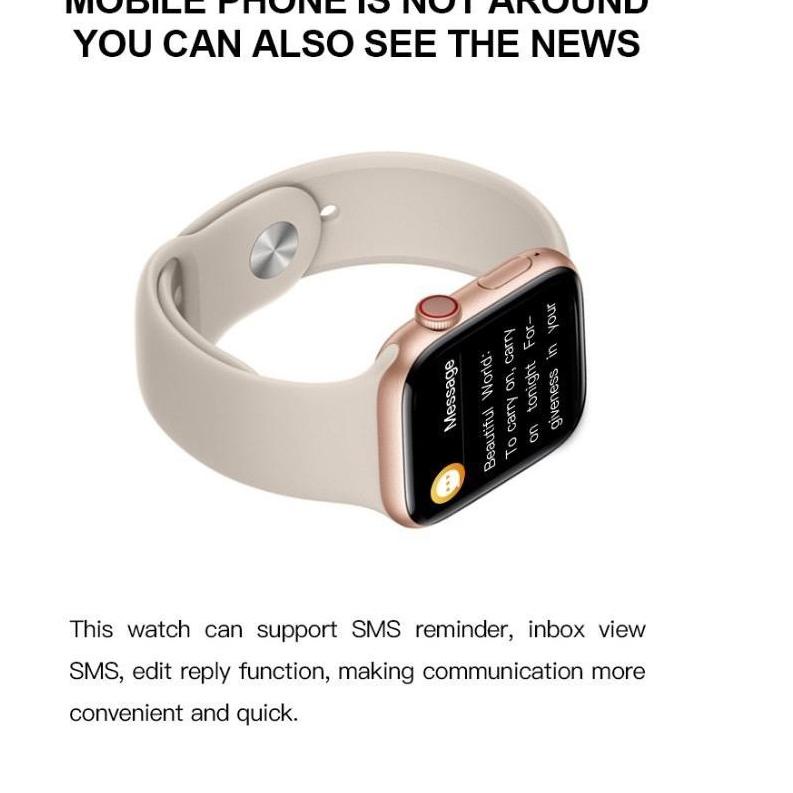 (TERBAIK) Dennos T500 SmartWatch Jam Tangan pintar Bluetooth Sport Fitness Pedometer