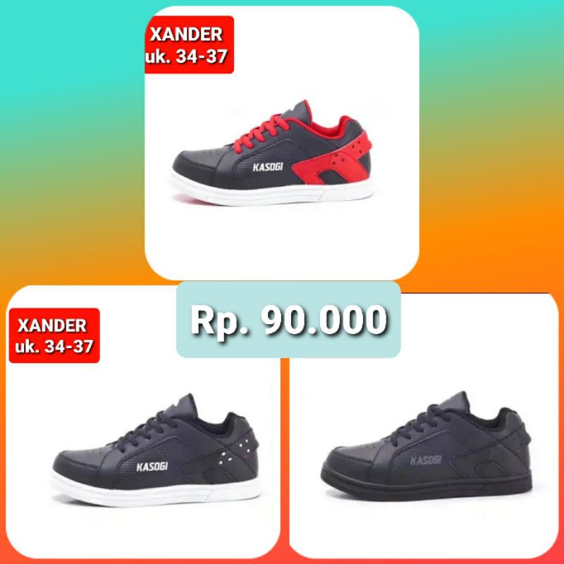 SEPATU SNEKERS-SEKOLAH ANAK COWOK & CEWEK - KASOGI XANDER