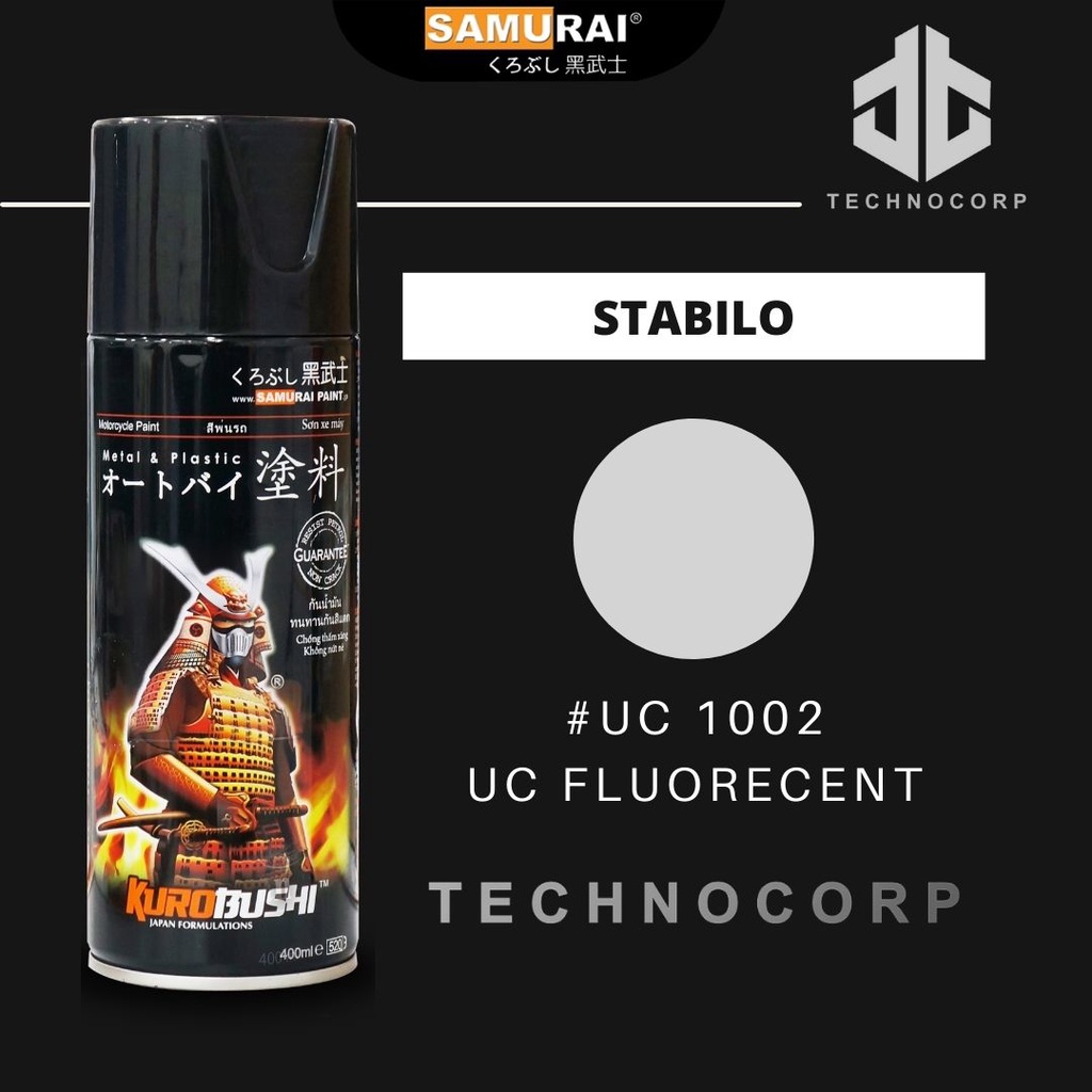 

Cat Semprot SAMURAI PAINT UC1002 UC FLUORECENT WHITE / DASAR STABILO