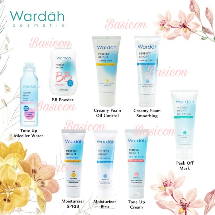 WARDAH PERFECT BRIGHT SERIES - CREAMY FOAM MOISTURIZER TONE UP BPOM - MOISTURZR SPF28