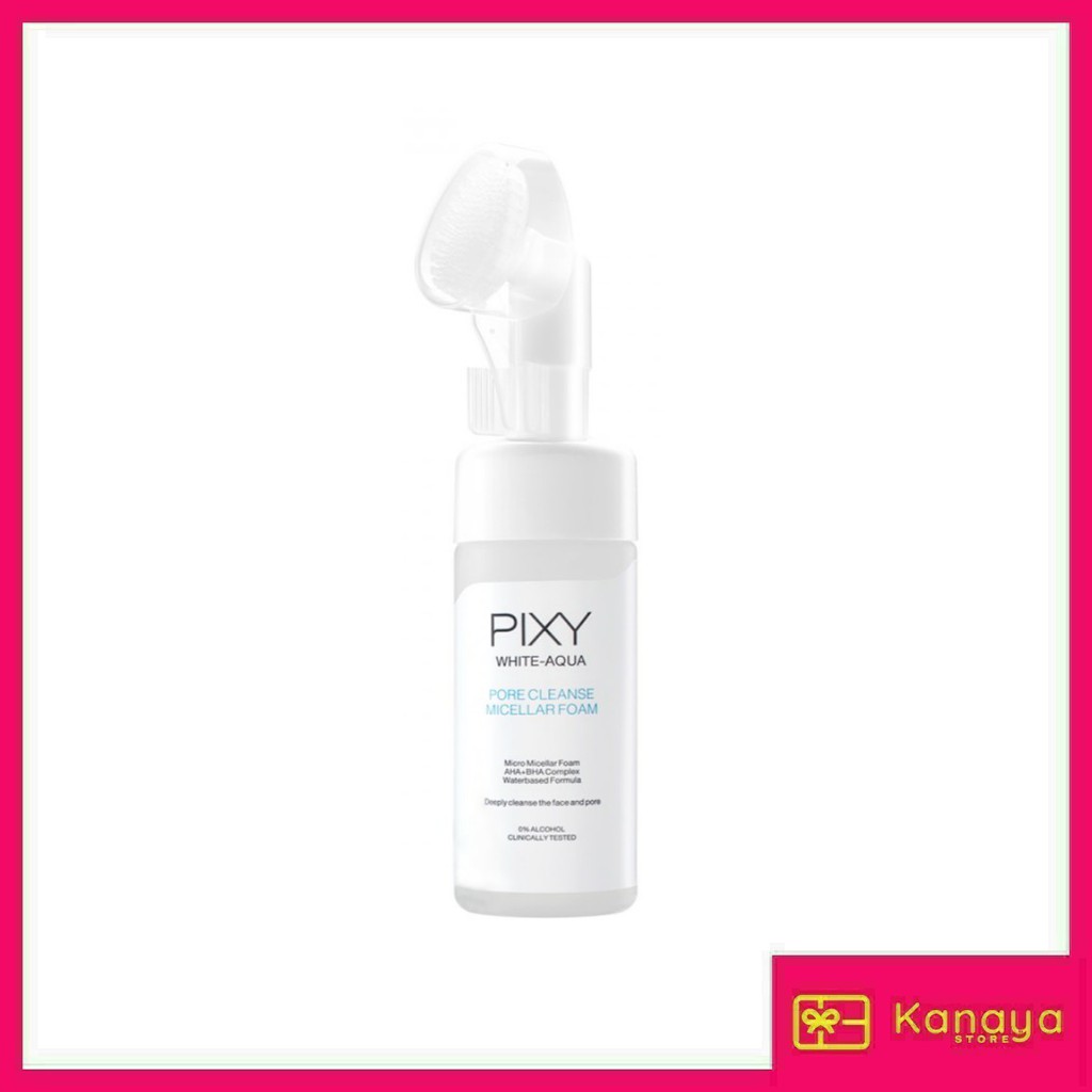 (BISA COD) Pixy White Aqua Pore Cleanse Micellar Foam 110ml