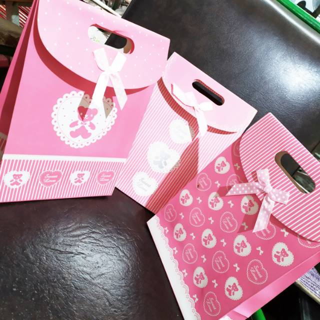 

6 pcs paper bag souvenir goodie bag import bagus