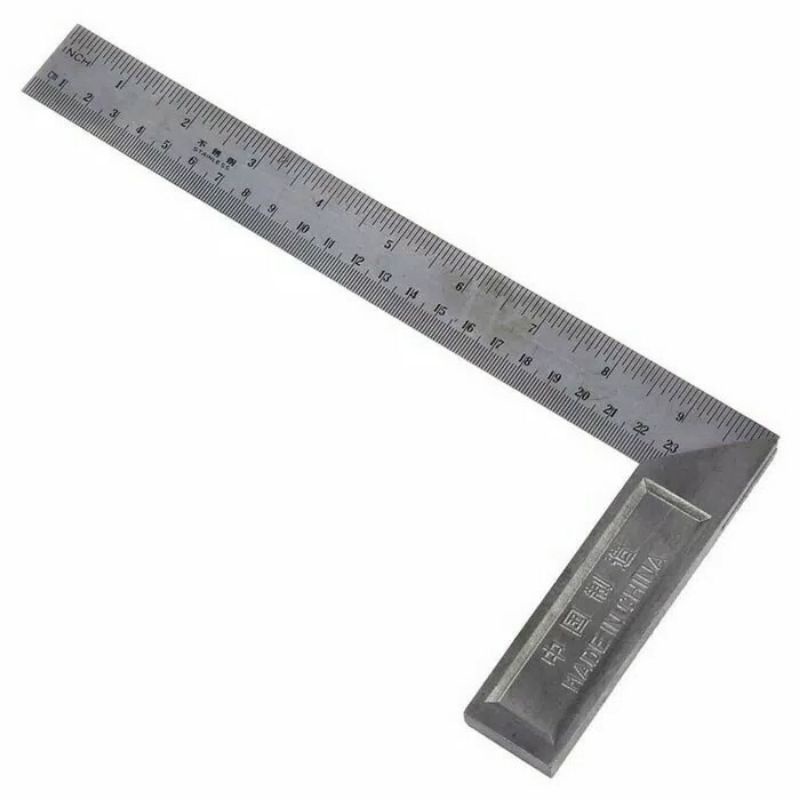 

Penggaris Siku Tukang Stainless Steel 12 Dim