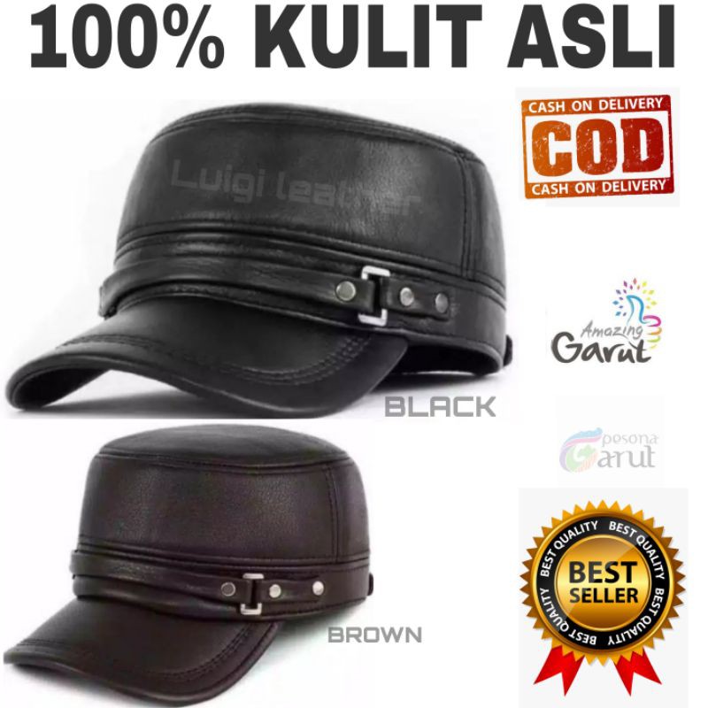 Temukan Original Topi Fisherman / Fiddler Cap/ Topi Captain/ Topi Sailor/Topi Pelaut Wool Black