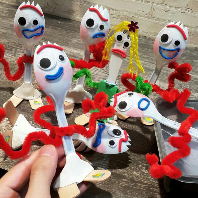 Forky kit Spork Toy Story 4 Woody Handmade Craft DIY figure Disney