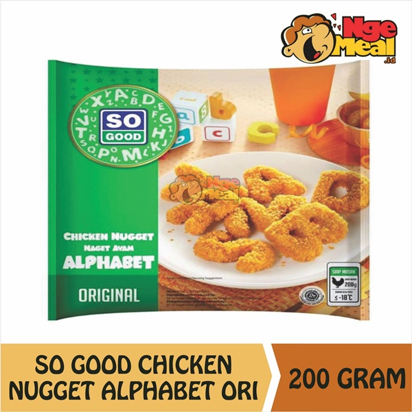 

SO GOOD Chicken Nugget Alpabet 200 Gram