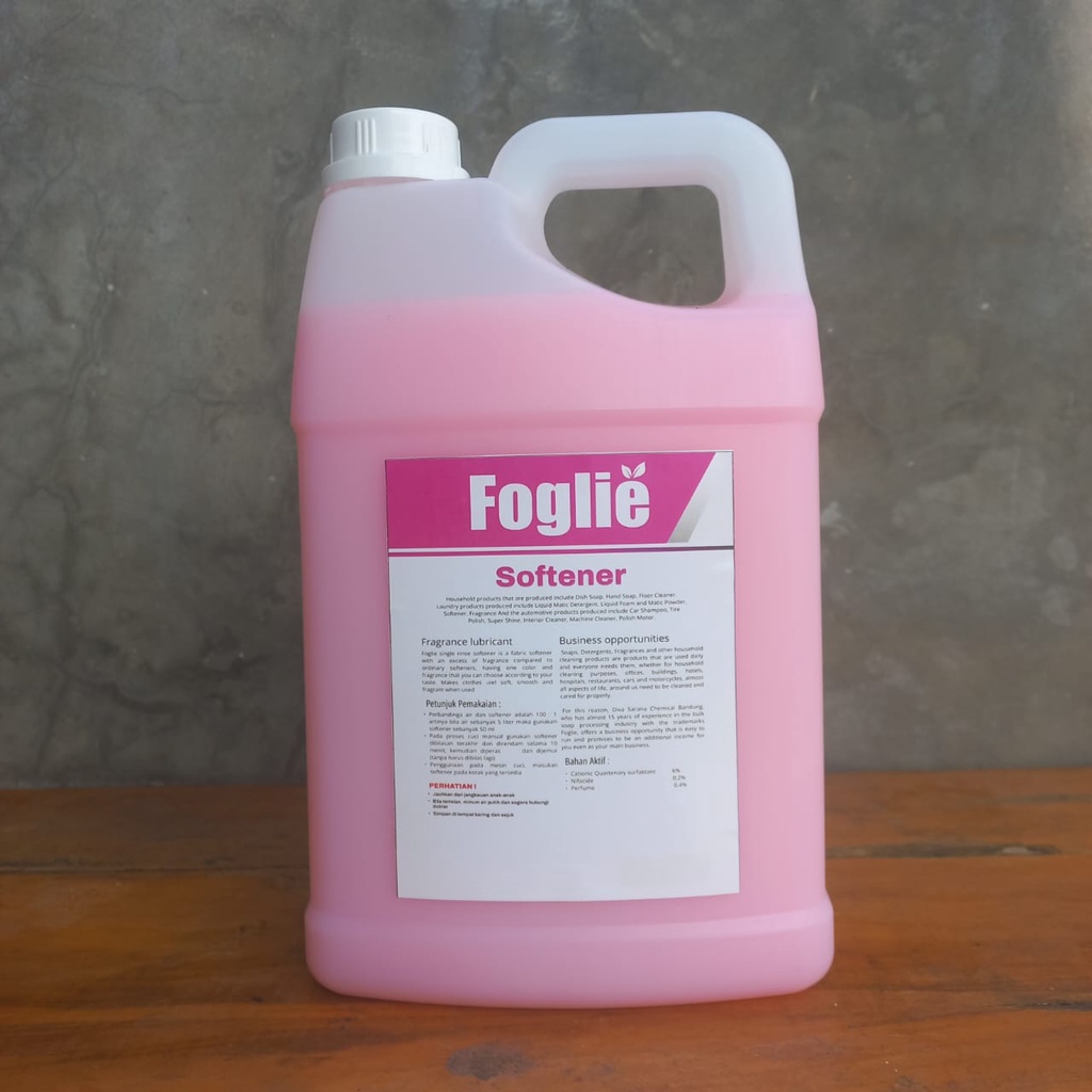 FOGLIE Softener Pelembut Pewangi Pakaian - 4 Liter | 5 Liter / 5l