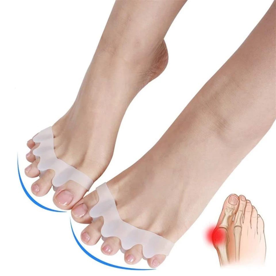 SEPASANG GEL SILICON INSOLE SEPATU GEL PEMISAH JARI TOE SEPARATE ALAS SEPATU WANITA INSOLE SEPATU WANITA