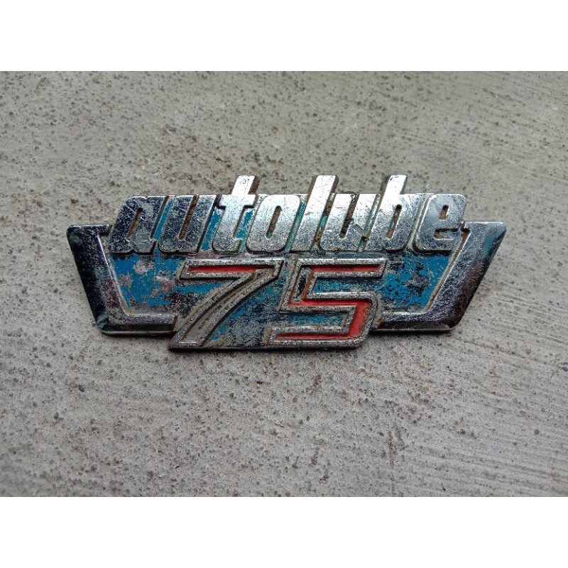 Emblem Logo Autolube Yamaha V75 Original