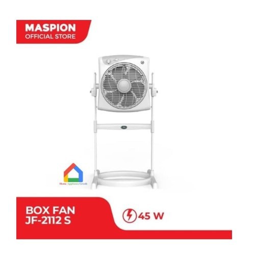 MASPION Kipas Angin Kotak 12&quot; / Kipas Angin Box Fan Standing 12 inch JF 2112 S - Garansi Resmi 1 Tahun