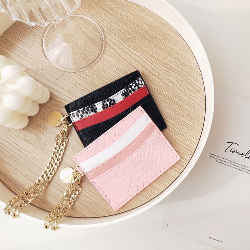 DOMPET PEDRO0 TERBARU / WALLET PEDRO0 CARD HOLDER WITH CHAIN / MODERN KUALITAS IMPORT !! #11160