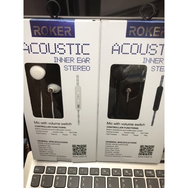 Handsfree Roker RK29K / Headset ACOUSTIC / Earphone Bass Rk 29k ROKER