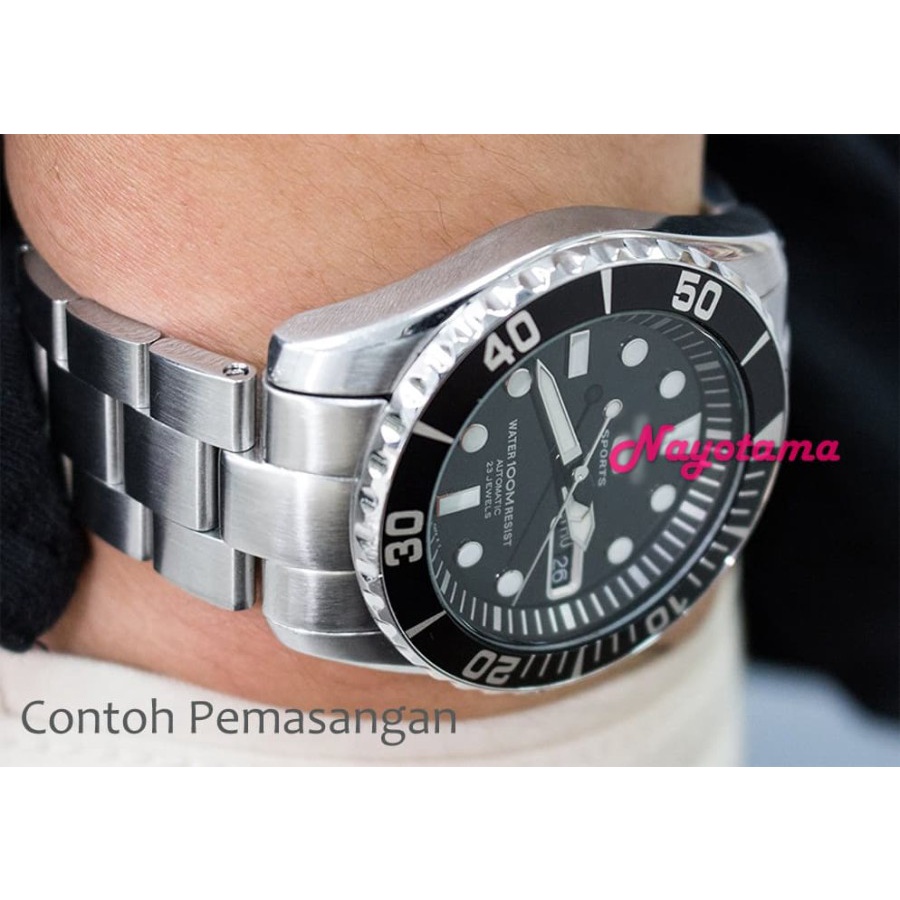 22mm Rantai Super Oyster for Seiko SNZF17 Sea Urchin Stainless Steel