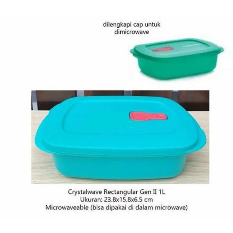 Jual rectangular tupperware / crystalwave gen2 | Shopee Indonesia