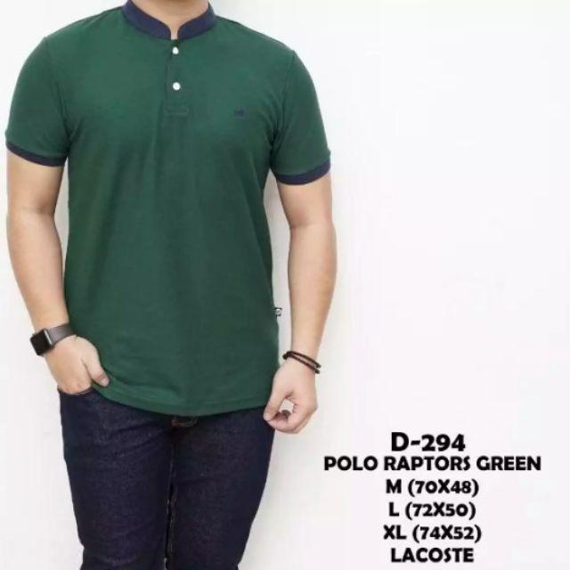 Tasigi Kaos Polo Shirt Pria Kerah Sanghai Maroon / Kaos Kerah Pria / Baju Polo Pria All Varian Warna-HIJAU BOTOL
