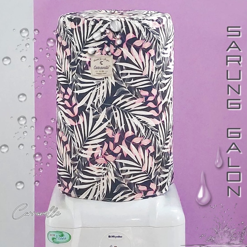 Sarung Penutup Cover Galon Dispenser Motif Bahan Kanvas Bisa Custom Sablon Logo Merk Untuk Gift Pernikahan Souvenir