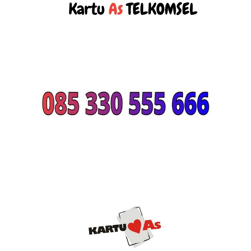 nomor cantik telkomsel kartu as 555 666