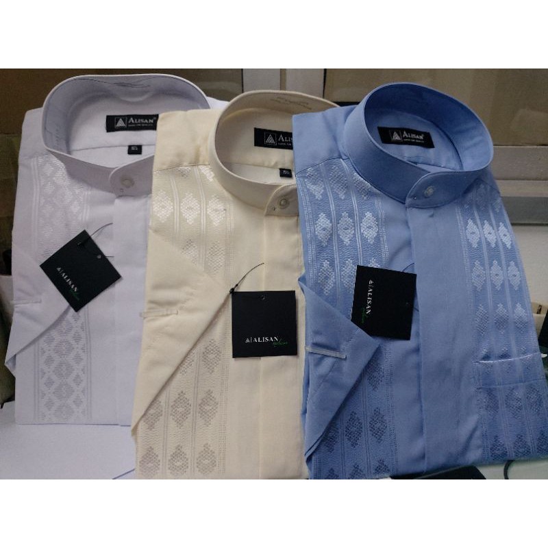 Kemeja Alisan Koko Reguler L.Pendek Size 14.5-16 Doby