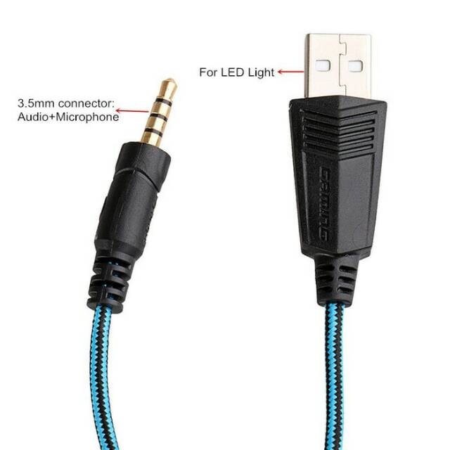 Gaming Headset Twisted with LED Light G9000