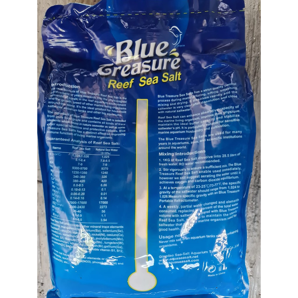 Blue Treasure Sea Salt 6.7 kg FOT LPS SPS