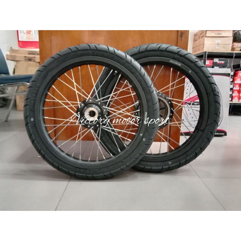 velg set jari2 RX king vrossi plus ban tromol original RX king