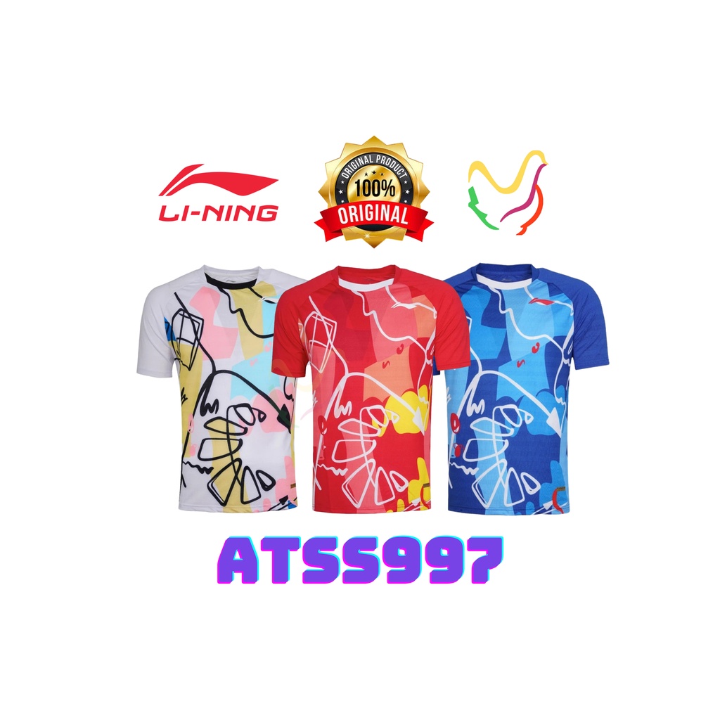 BAJU BADMINTON LINING ATSS997 ATSS 997 ORIGINAL
