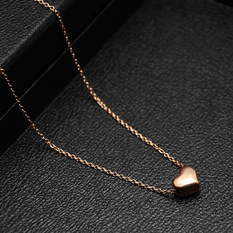 [New] Kalung fashion aksesoris titanium mini korea hadiah wanita cewek love anti karat KK034