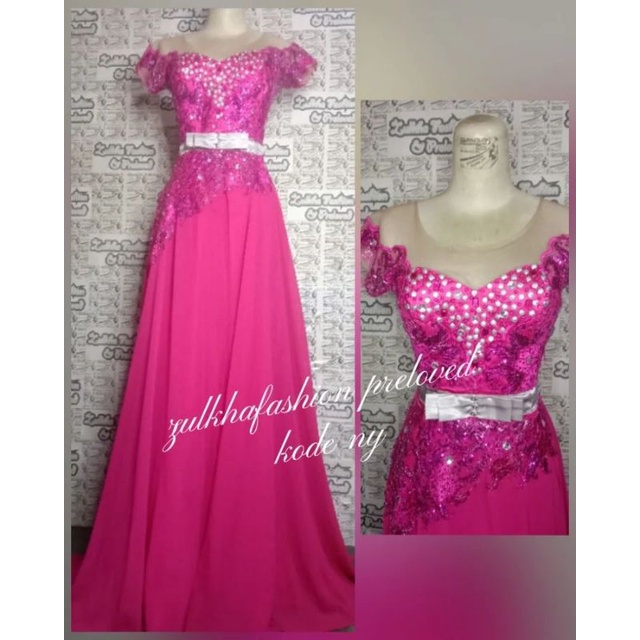 GAUN BUSTIER PINK FANTA