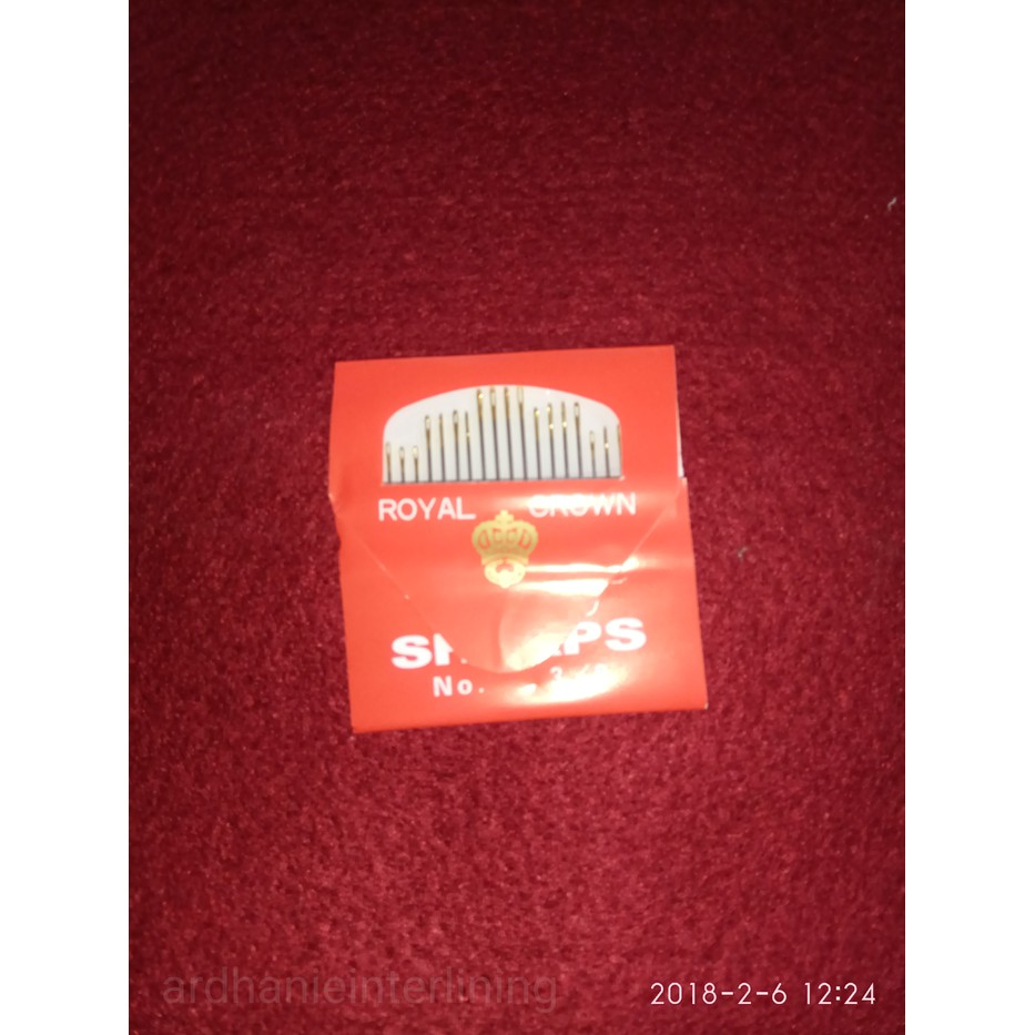 jarum jahit tangan merek sharp