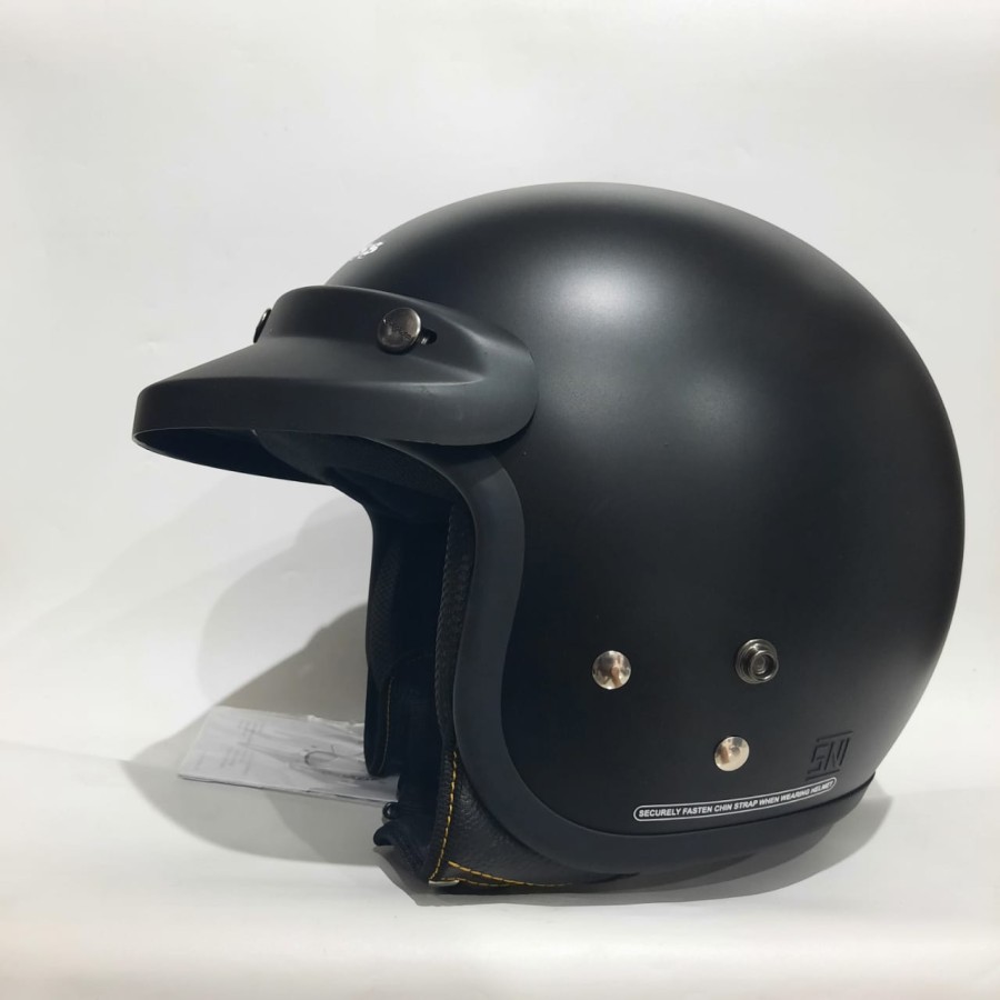 Helm Cargloss Hitam Doff + Pet (Topi)