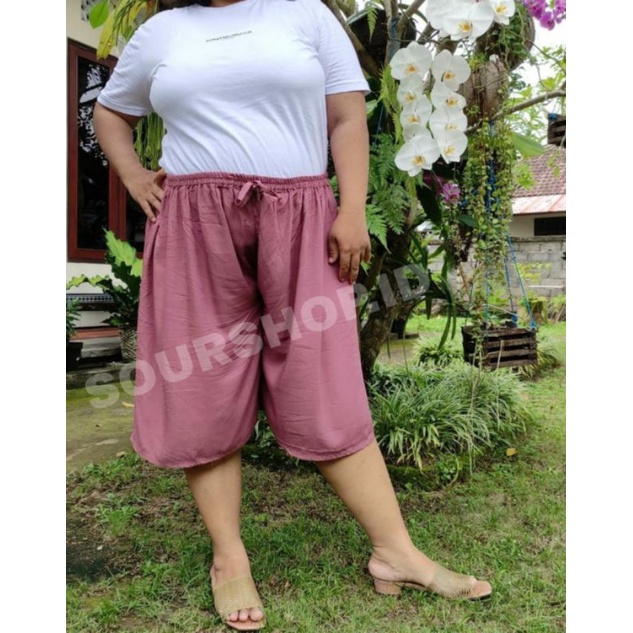 [Part 4] Celana Pendek 3/4 Plus Size Extra Super Jumbo Large 80kg-120kg