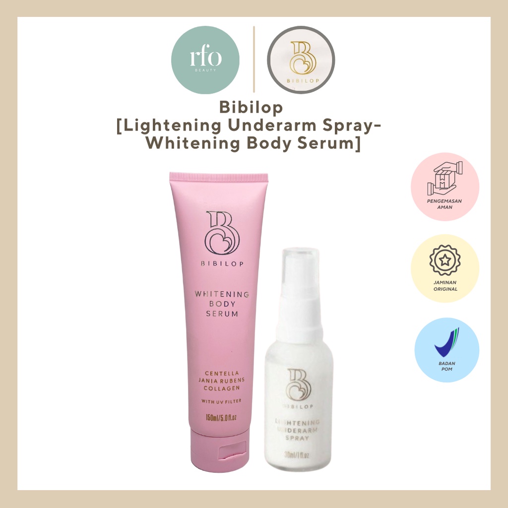 BIBILOP (Lightening Underarm Spray - Whitening Body Serum)