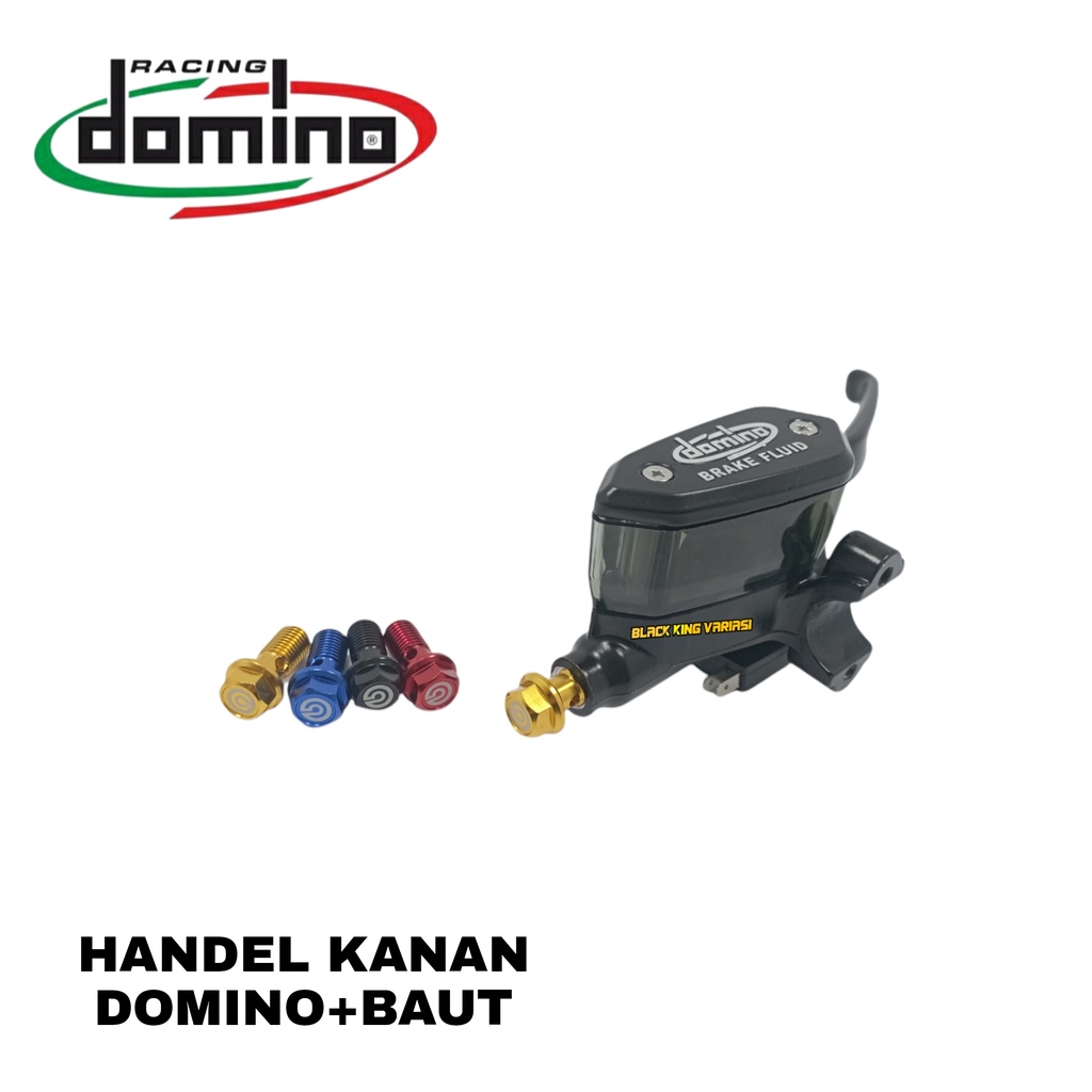 MASTER REM DOMINO HANDLE MASTER REM DOMINO KANAN MODEL TABUNG OVAL RACING BOY UNIVERSSL