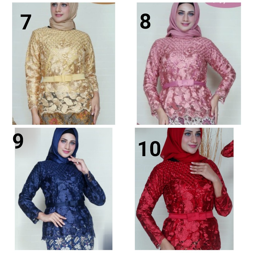 FLASH SALE KEBAYA ATASAN TULLE Aneka Pilihan Warna Cantik