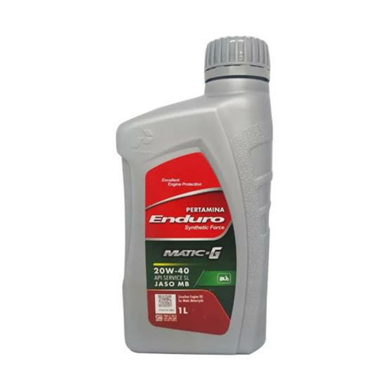 OLI MOTOR PERTAMINA ENDURO MATIC G 20W-40 JASO MB SL 1 LITER SYNTHETIC FORCE