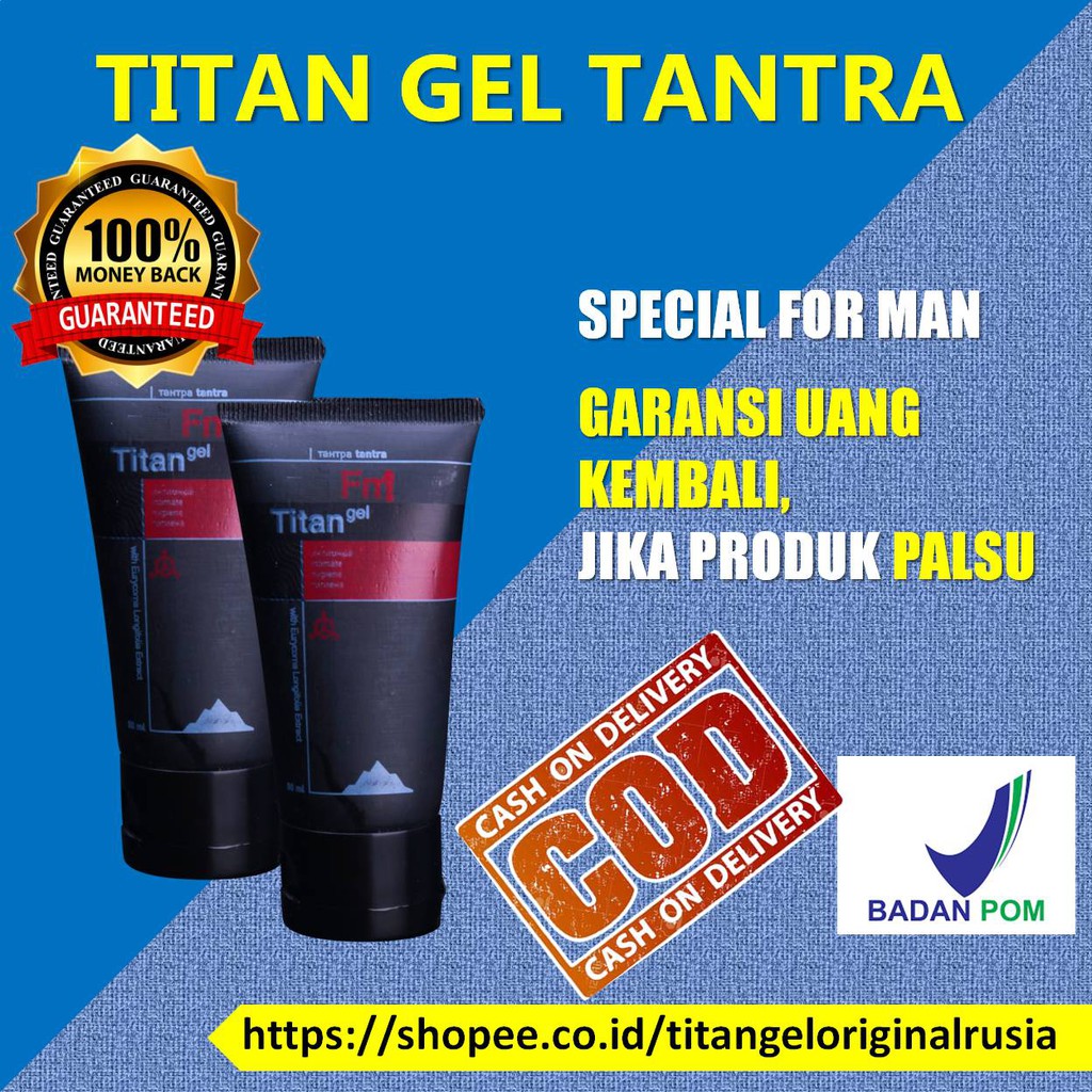 Titan Gel obat kuat sex pria obat kuat pria Titan Gel Original Pembesar Penis Pria Permanen Oles