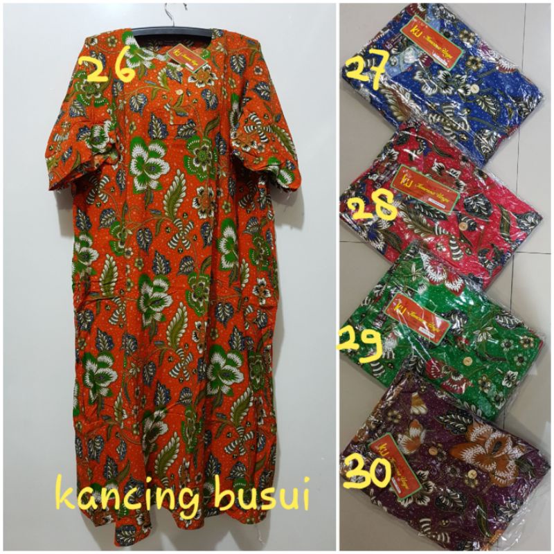 YULI - DASTER LUPITA JUMBO LD 125 CM PB 110 CM BATIK KENCANA UNGU LABEL COKLAT ( KUC )