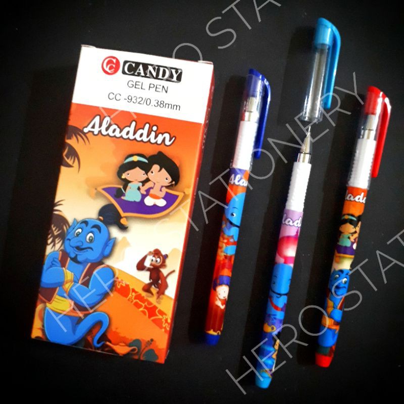 

Pen gel candy aladdin jasmine 0.38 mm .12 unit