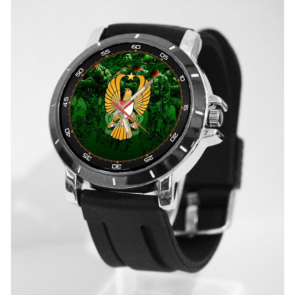 [Riashop] Jam Tangan TNI-AD | Jam Tangan Army TNI-AD | Jam Tangan Rubber TNI-AD