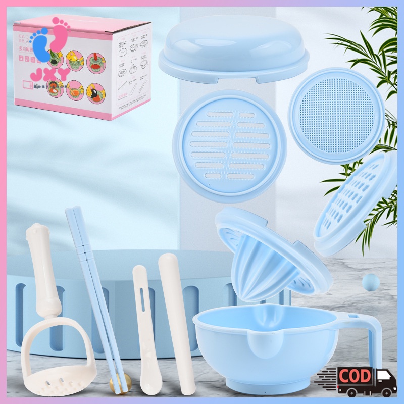 Baby Food Maker Grinding Bowl Alat Pembuat Makanan Bayi Anak 10pcs/Food processor L168