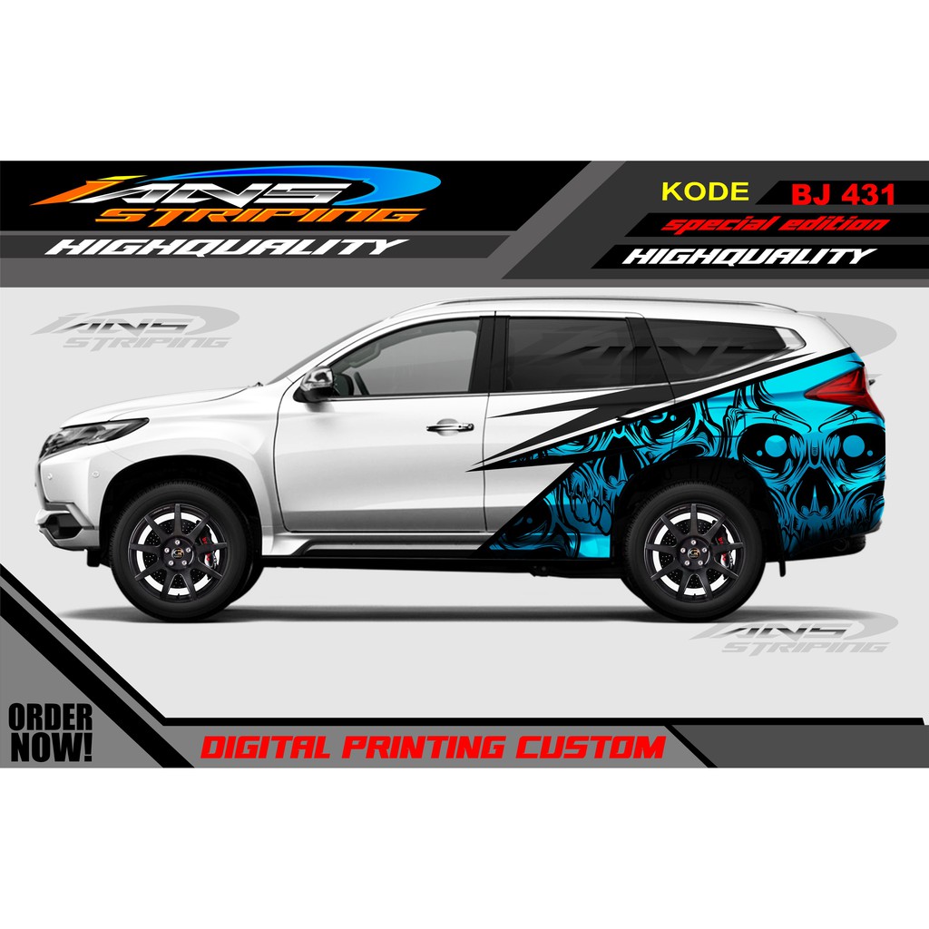 STICKER VARIASI MOBIL PAJERO,FORTUNER / DECAL STICKER PAJERO, FORTUNER / STIKER MOBIL