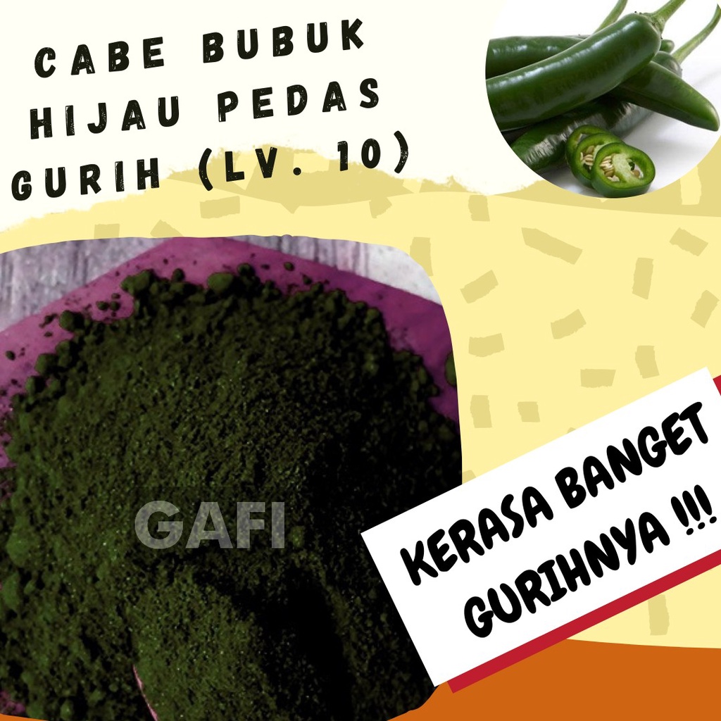 

Cabe Bubuk Hijau Pedas Gurih Level 10 1Kg Bubuk Cabe Hijau Pedas Gurih Level 10 Super Makanan Kiloan Chilli Powder 1 Kg Super Pedas Aneka Bahan Instan Murah Enak Terbaik Kering Terjamin Halal Premium Sushi Bukan Harga Jual Aida Jepang Antaka Thailand