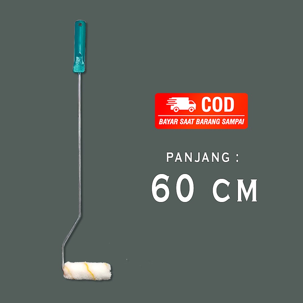 KUAS ROLL CAT 4 INCH KAPAL TANGKAI 60 CM MURAH DAN BAGUS