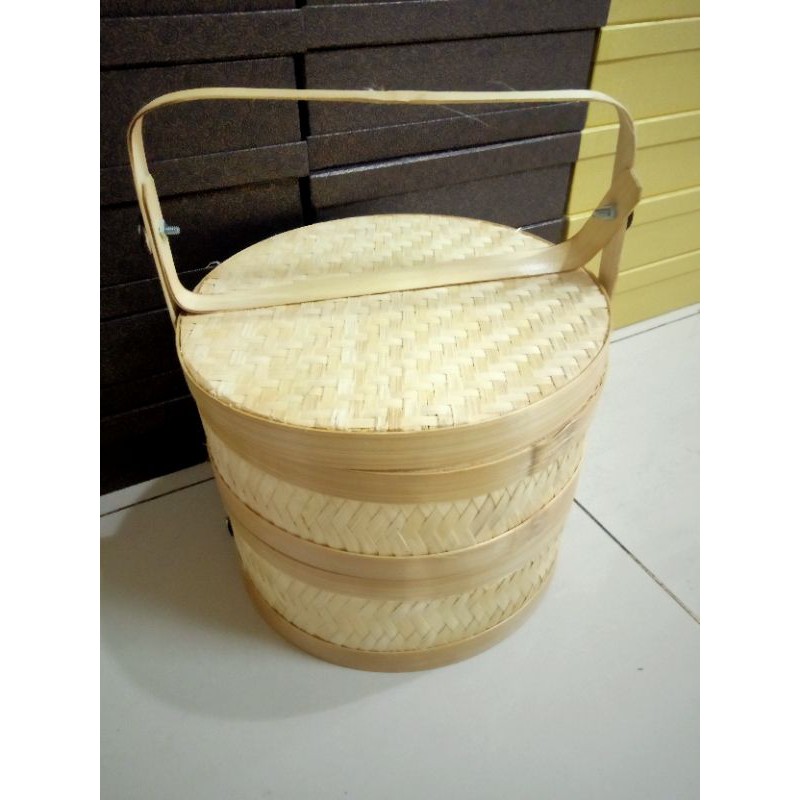 rantang bambu susun 2