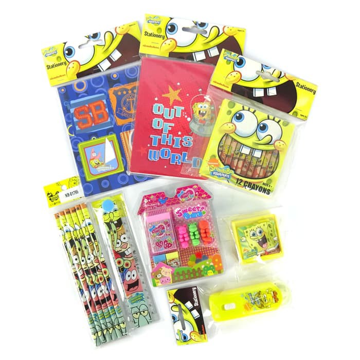 

Paket Stationery / Paket Alat Tulis SpongeBob